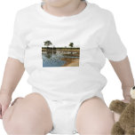 Elephants and Birds at a Waterhole Bodysuits Elephants and Birds at a Waterhole Bodysuits