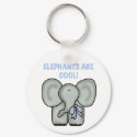 Elephants Are Cool Keychain