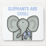 Elephants Are Cool Mouse Pads