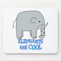 Elephants are COOL Mouse Pads