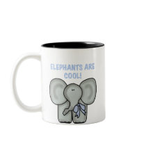 Elephants Are Cool Coffee Mugs