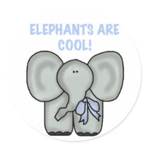 Elephants Are Cool stickers
