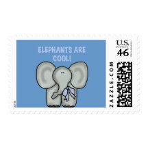 Elephants Are Cool Tshirts and Gifts Stamp