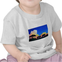 Elephants At Dusk Tshirts