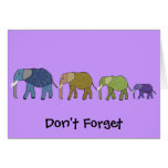 Elephants Birthday Card