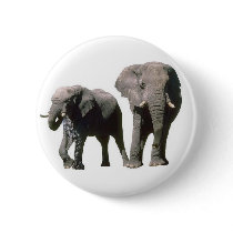 Elephants Button