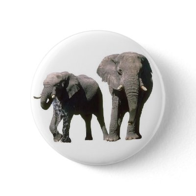 Elephants Button