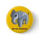 Elephants buttons by Endangered Elephants buttons