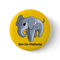 Elephants buttons by Endangered Elephants buttons