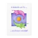 Elephants Can Fly! Postcard by floatinglemons Elephants Can Fly! Postcard