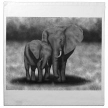 Elephants Cloth Napkins