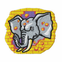 Elephants embroidered shirts