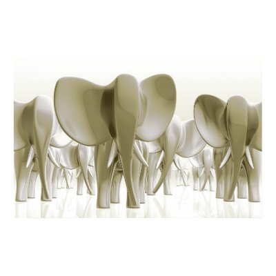 Elephants! (Gold version) Posters by bulathique