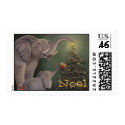 Elephants Holiday Stamp