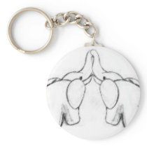 Elephants In love Key Chain