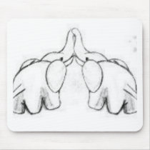 Elephants In love mousepads by psimawesome Elephants In love mousepads