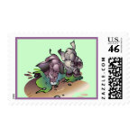Elephants in Play postage
