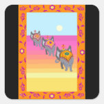 elephants in the dessert square stickers