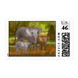 Elephants in the Rainforest Stamps