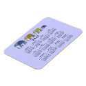 Elephants Never Forget 2012 Calendar Magnet premiumfleximagnet