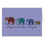 Elephants Never Forget Birthday Cards