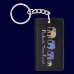 Elephants Never Forget Keychain key chains