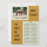 Elephants Never Forget Party Event 2012 Invitation