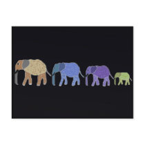 Elephants Never Forget Postcard