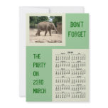 Elephants Never Forget Your Party 2011 Calendar Announcements