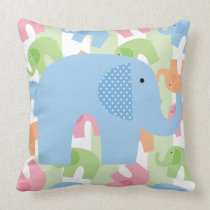 Elephants on Parade Pillow pillows