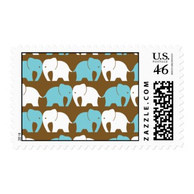 Elephants Postage by twilight_panda