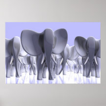 Elephants! Print