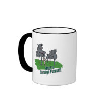 elephants scared of mouse funny forest vector cart coffee mug