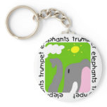 Elephants Trumpet Tshirts and Gifts Key Chain
