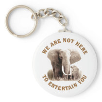 Elephats Deserve Respect Key Chain