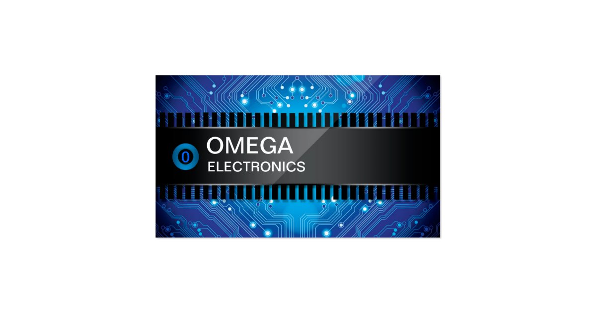 Eletronic Chip Style Business Card Zazzle