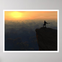 elevado, vista, nature, forest, sunset, sunrise, forests, Poster with custom graphic design