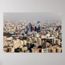 Elevated Beijing Cityscape Posters