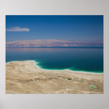 Elevated view of the Dead Sea Print