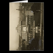 Elevated view of the State Library of Victoria cards