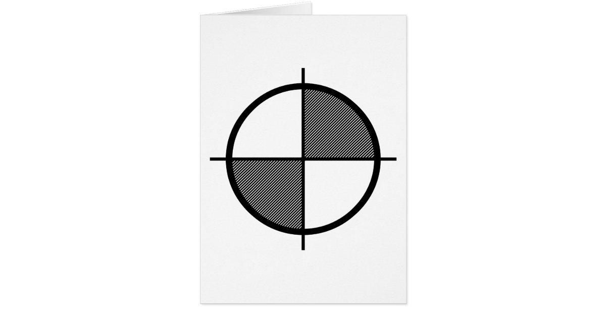 Elevation Symbol Greeting Card (dark) 