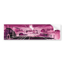 Elevator Down Abstract Bumper Stickers