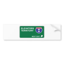 Elevators Next Exit Bumper Sticker