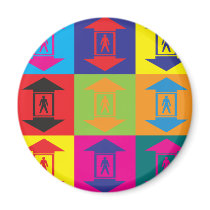 Elevators Pop Art magnets