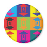 Elevators Pop Art Magnet