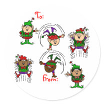 Elf Aerobics stickers by CowboyCraic Elf Aerobics stickers