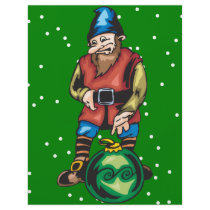 Elf and Green Christmas Ornament Full Color Flyer
