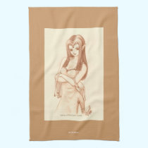 Elf (anime style) american mojo kitchen towels