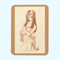 Elf (anime style) premium magnets