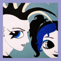 Elf Blue small print posters